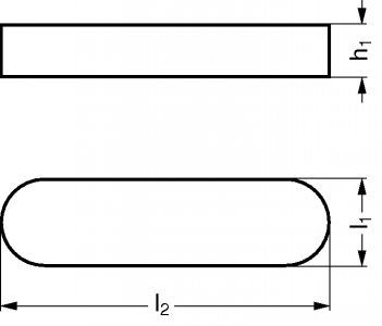 Longueur 10mm Hauteur 4mm AERZETIX: Lot de 5 clavettes parallèles à Bouts arrondis Type A DIN 6885A ISO R773 C43471 Largeur 4mm Acier C45K 